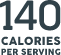 140 Calories per serving